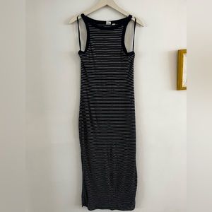 Gap ribbed striped midi dress